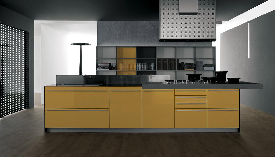 valcucine multiline Artematica Multiline Giallo Senape 餐边柜