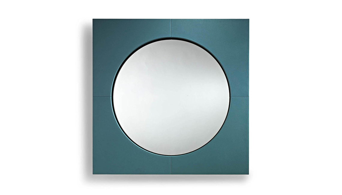 Specchio in pelle Black & More镜子