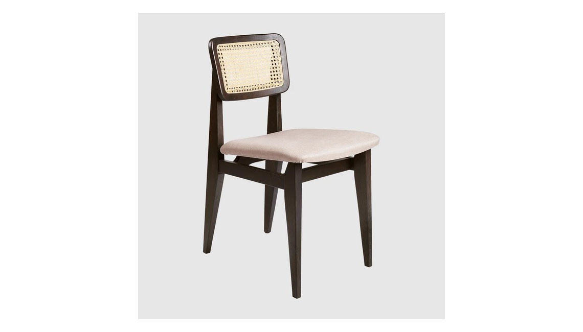 GUBIC-Chair Dining Chair - Seat Upholstered, French Cane back椅子