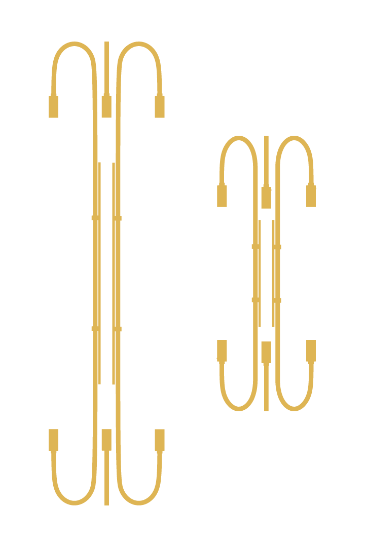 Magic CircusAPPLIQUE NÉON TRIPLE壁灯