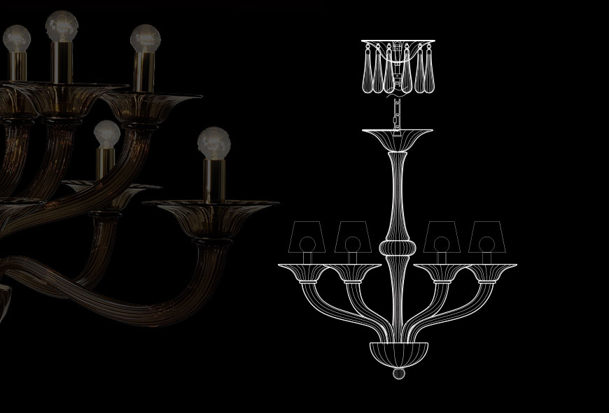 Archimede SegusoSPICA - 6 lights吊灯