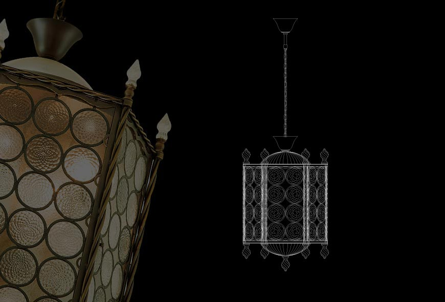 Archimede SegusoVENEZIANA - 6 lights吊灯