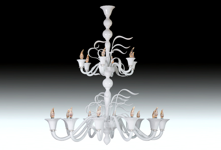 Archimede SegusoVENTO - 18 lights white吊灯