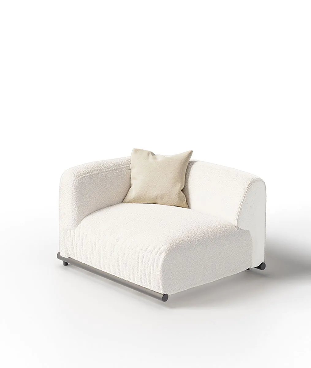 UnopiuModulo finale destro Davos组合沙发右模块